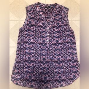 Sleeveless blouse, suede medium. EUC